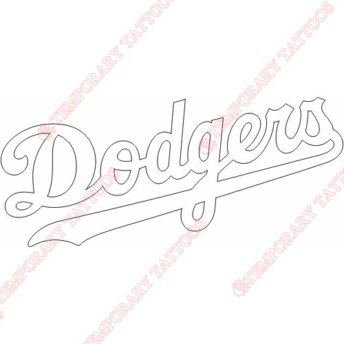 Los Angeles Dodgers Customize Temporary Tattoos Stickers NO.1669